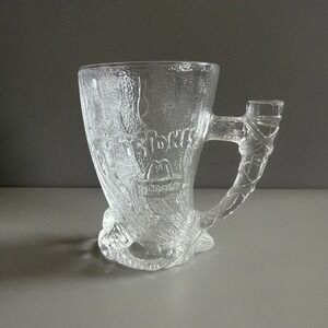 Vtg 1993 McDonalds Flintstones RocDonalds "Mammoth Mug" Glass Collector Cup Mug